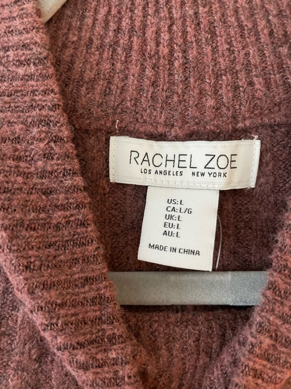 NWT Rachel Zoe Sleeveless Ribbed Mock Neck Sweater Vest Size Large - Picture 2 of 6